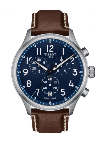 ساعة رجالية جلد بني اللون من تيسوت Tissot T1166171604200 Watch     
