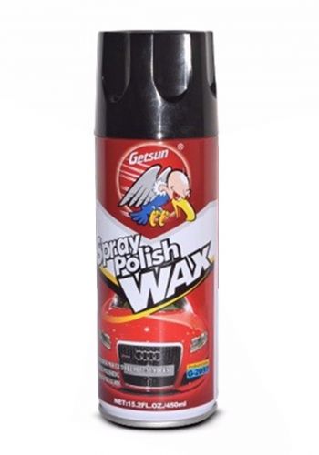 بولش بخاخ (سبري ) لطلاء السيارات متطور  450 مل من جيت سن Getsun Spray Polish Wax