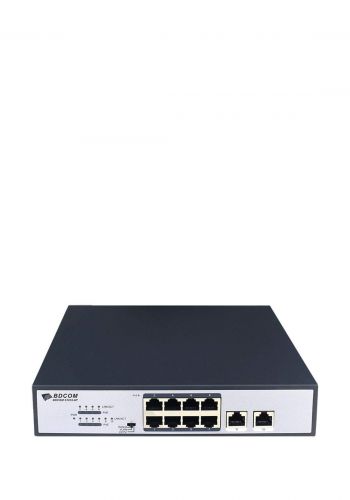 جهاز سويج مقسم شبكة  BDCOM S1010-8P-120  Multi Functional PoE  Switch Unmanaged 