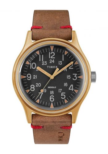 ساعة  رجالية من تايمكس Timex TW2R96700 MK1 40 mm Leather Strap Military Watch