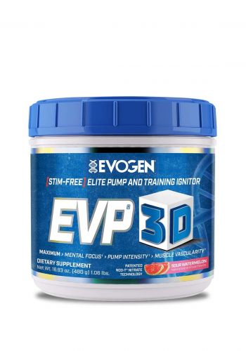 Evogen EVP-3D Food Supplement مكمل غذائي لتعزيز طاقة الجسم بدون كافيين 480 غرام من يفوجين