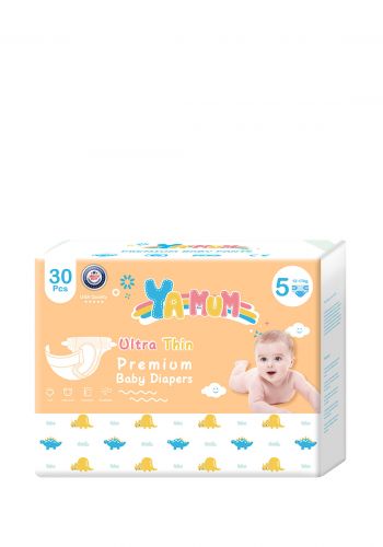 حفاظات لاصق رقم 5  عدد 30 من ياموم ya mum diapers