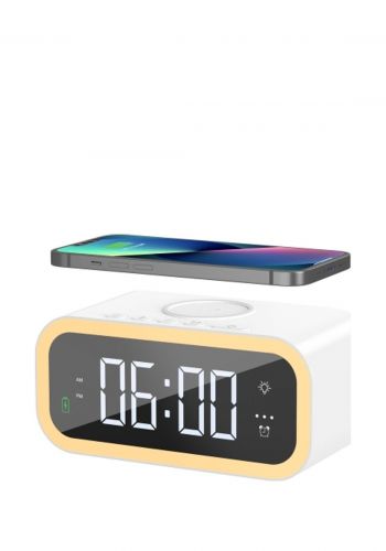 شاحنة لاسلكية وساعة من ويوو Wiwu WI-W015 Time Wireless Charger