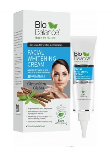 كريم لتفتيح البشرة ومنع ظهور البقع 55 مل من بايو بلانص Bio Balance Facial Whitening Cream 
