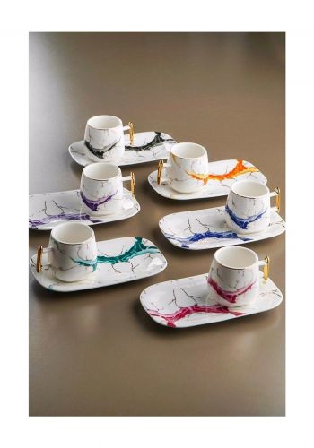سيت فناجين قهوة ملون 6 قطع  Set colorful coffee cups