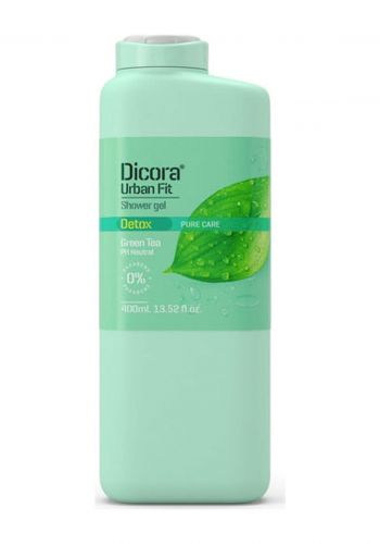 غسول جسم بخلاصة الشاي الاخضر 400 مل من ديكورا Dicora Detox Green Tea Shower Gel
