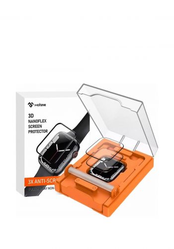 واقي شاشة لساعة ابل سيريز 9 لحجم 45 ملم Mohave IT-7223-02 Transparent Screen Protector for Apple Watch Series 9 with installation kit 