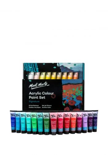 سيت الوان أكريليك 36 قطعة × 36 مل من مونت مارت Mont Marte MSCH3636 Acrylic Colour Paint Set Signature 