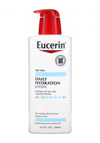 لوشن ترطيب الوجه للبشرة الجافة  500 مل  من يوسيرين Eucerin Daily Hydrtion Lotion