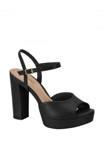 حذاء كعب عالي نسائي 11 سم باللون الاسود من بيرا ريو Beira Rio Women's High Heel