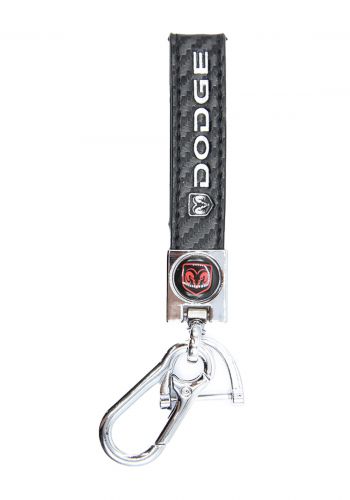 Leather Carbon Keychain - Dodge ميدالية مفاتيح كاربون جلد شعار دودج