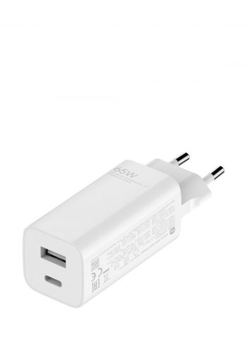 شاحن جداري 65 واط Xiaomi Mi 36252 EU GaN Charger (Type-A+Type-C) 65W 