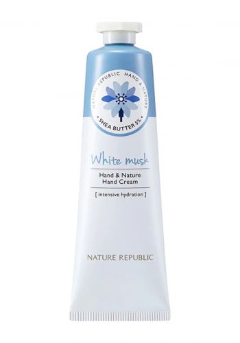 كريم مرطب لليدين بخلاصة المسك الأبيض لجميع انواع البشرة 30 مل من نيجر ريببلك Nature Republic White Musk Hand Cream