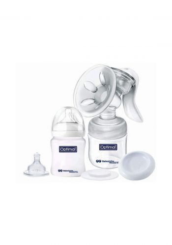 سيت مضخة حليب يدوية من اوبتيمال Optimal OPB-1080 Natural -fit manual breast pump