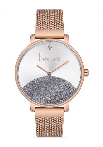 ساعة يد نسائية باللون الذهبي من فريلوك Freelook fl.1.10193.2 Women's Wrist Watch