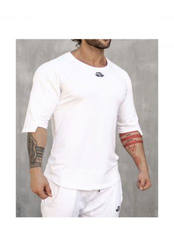 تيشيرت رياضي للرجال ابيض اللون من بدي انجنيرز   Body Engineers Amaya Shirt  Men's