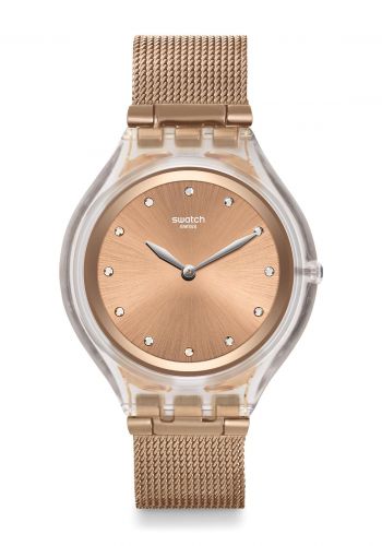 ساعة نسائية برونزية اللون من سواج Swatch SVUK102M Women's Watch
