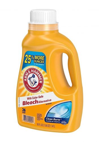 سائل غسيل الملابس 1.47 لتر من ارم اند همر Arm & Hammer Clean Burst With Bleach
