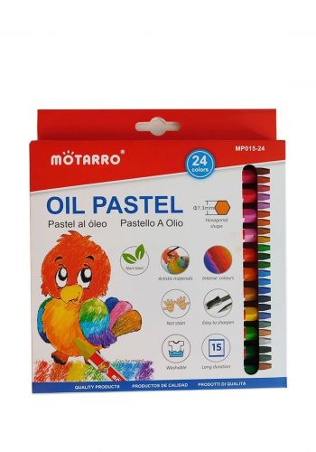 سيت الوان باستيل زيتية 24 قطعة من موتارو Motarro MP015-24 Oil Pastels