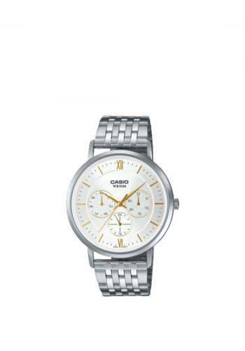 ساعة يد رجالية باللون الفضي من كاسيو Casio MTP-B300D-7A Men's Watch