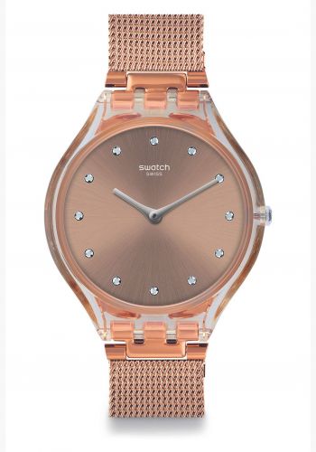 ساعة نسائية برونزية اللون من سواج Swatch SVOK107M Women's Watch