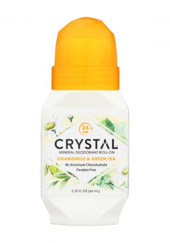 مزيل التعرق رول بخلاصة البابونج والشاي الأخضر  66 مل من كريستال Crystal Roll on Deodorant