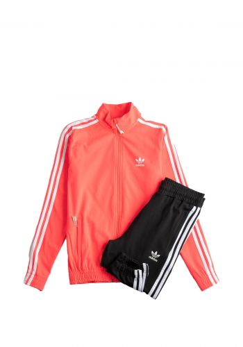 تراكسوت نسائي احمر و اسود اللون من اديداس Adidas BA2513 Trucksuit