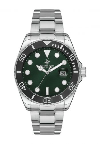 ساعة يد رجالية باللون الفضي من بيفرلي هيلز بولو كلوب Beverly Hills Polo Club BP3328X.370 Men's Wrist Watch
