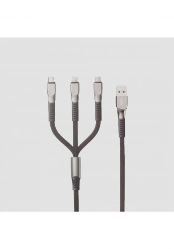 Calk XC026 USB to ( Mirco-USB , Lightning , Type-c ) Charging Cable  1.3m - Black كابل 1.3متر