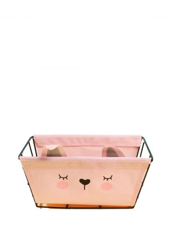 سلة تخزين متعددة الاستخدام بتصميم ارنب من ميني كود Minigood Animal series iron frame small storage box