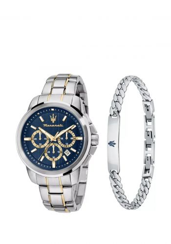 ساعة رجالية مزدوجة 44 ملم من مازيراتي Maserati R8873621036   Successo Watch