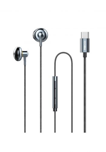 Recci REP-L26 Wired Earphone  - Black سماعة أذن سلكية