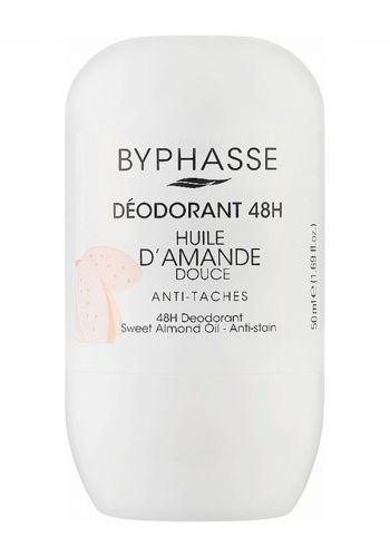 مزيل تعرق 50 مل من بيفاس Byphasse Deodorant 48H Huile D Amande Douce