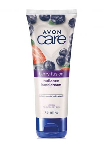 كريم لليد بخلاصة التوت الأزرق والفراولة 75 مل من افون Avon Care Berry Fusion Radiance Hand Cream
