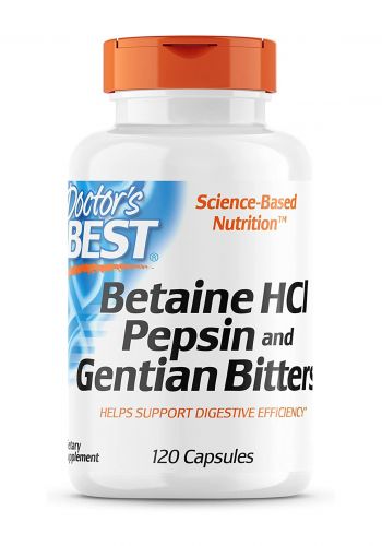 Doctor's Best Betaine Hcl Pepsin مكمل غذائي 120 كبسولة من دكتور بيست