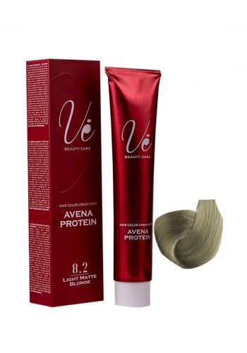 صبغة شعر مع اوكسجين لون اشقر مطفي فاتح  قم ( 8.2 ) من في Ve Hair Color 8.2 Light Matte Blonde