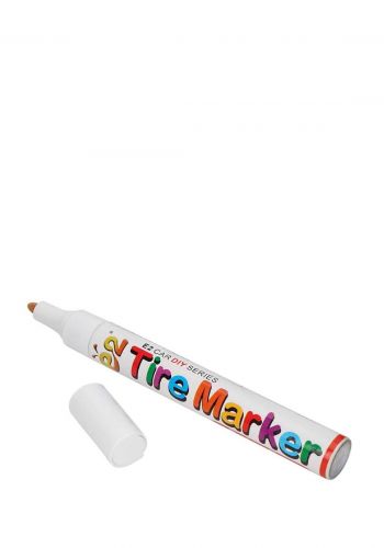 قلم الكتابة على اطارات السيارة ابيض اللون Writing Pen on Car Tires