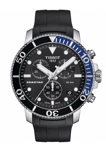ساعة رجالية سير اسود اللون من تيسوت Tissot T1204171705102  Watch     