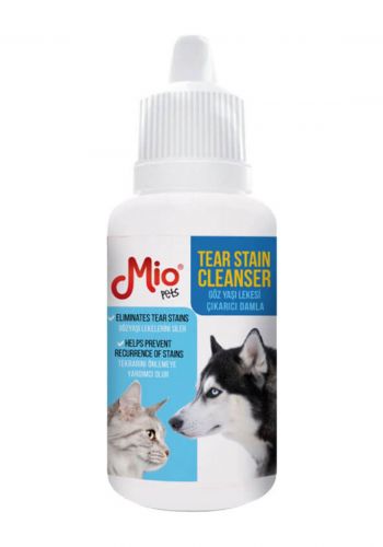 قطرات العيون للكلاب والقطط  50 مل من ميو Mio Tear Stain Cat And Dog Tear Stain Cleansing Lotion