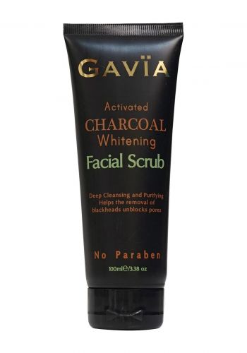 مقشر الوجه بالفحم 100 غرام من جافيا Gavia Charcoal Activated Face Scrub