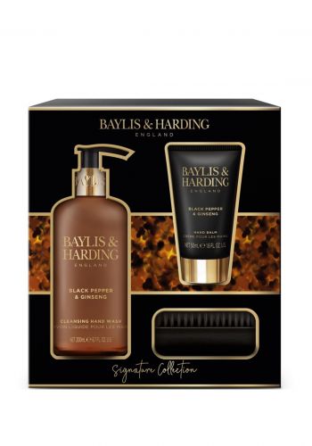 Baylis & Harding Signature Men's Black Pepper & Ginseng Hand Care Gift Set مجموعة عناية للرجال من بايلز آند هاردينغ