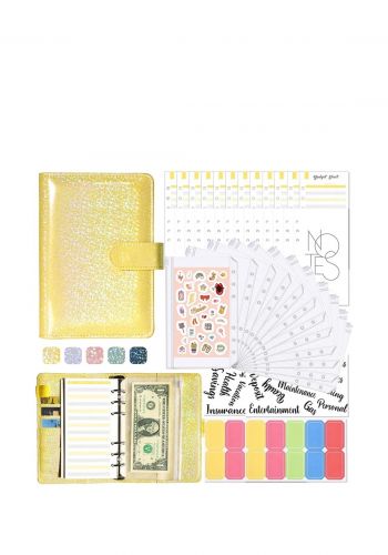 دفتر ادخار جلد مرن لماع قياس A6       Budget Notebook 
