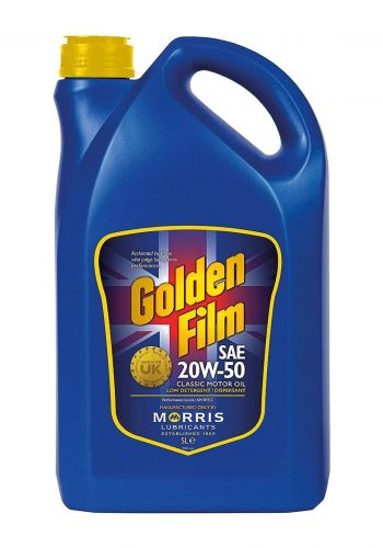زيت محرك 5 لتر من موريس Morris Lubricants Golden Film 20W-50 Engine Oil  
