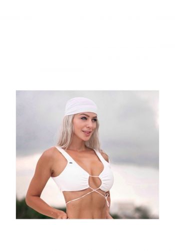 حمالة صدر بكيني للنساء باللون الابيض من بدي انجنيرز  Body Engineers Leto Bikini Top