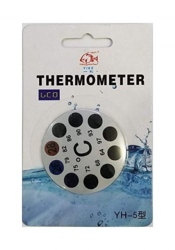 Yike Fish Tank Round Thermometer Sticker Measurement Aquarium Temperature مقياس لاصق لحرارة حوض الاسماك من ييك