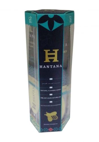 مجموعة عسل الزهور الطبيعي 6 ملعقة من هانتانا Hantana Natural Flower Honey 