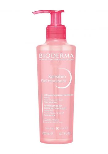 غسول رغوي منظف  و مزيل للمكياج لجميع أنواع البشرة  200 مل من بايوديرما Bioderma Sensibio Cleansing Foaming Gel