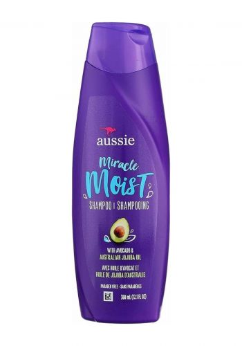 شامبو مرطب لجميع انواع الشعر 360 مل من أوسي  Aussie Miracle Moist Shampoo  