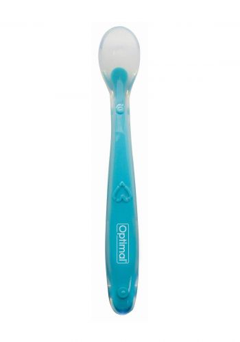  ملعقة للأطفال باللون الازرق من اوبتيمال Optimal Baby Silicone Spoon