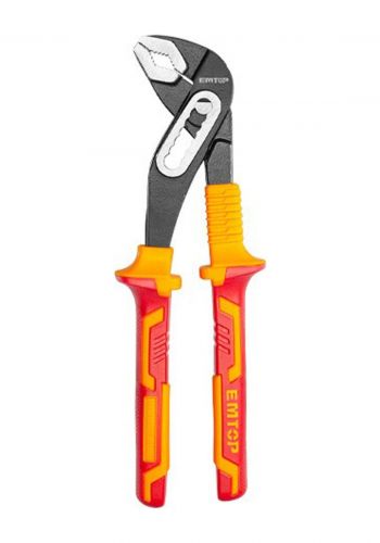كماشة مضخات (بلايس انابيب) معزول 250 ملم من إيمتوب Emtop EPLRP1031 Insulated Pump Pliers
